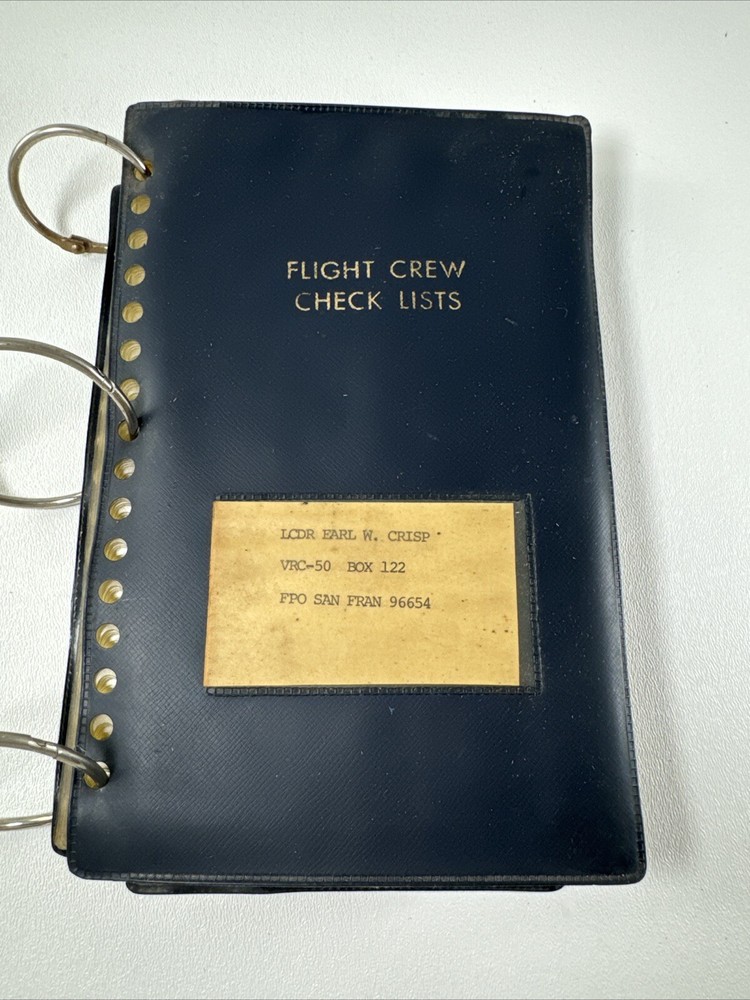 Vcr-50 Squadron Routing Guide US Navy Flight Crew Check Lists 3 Ring Book Read