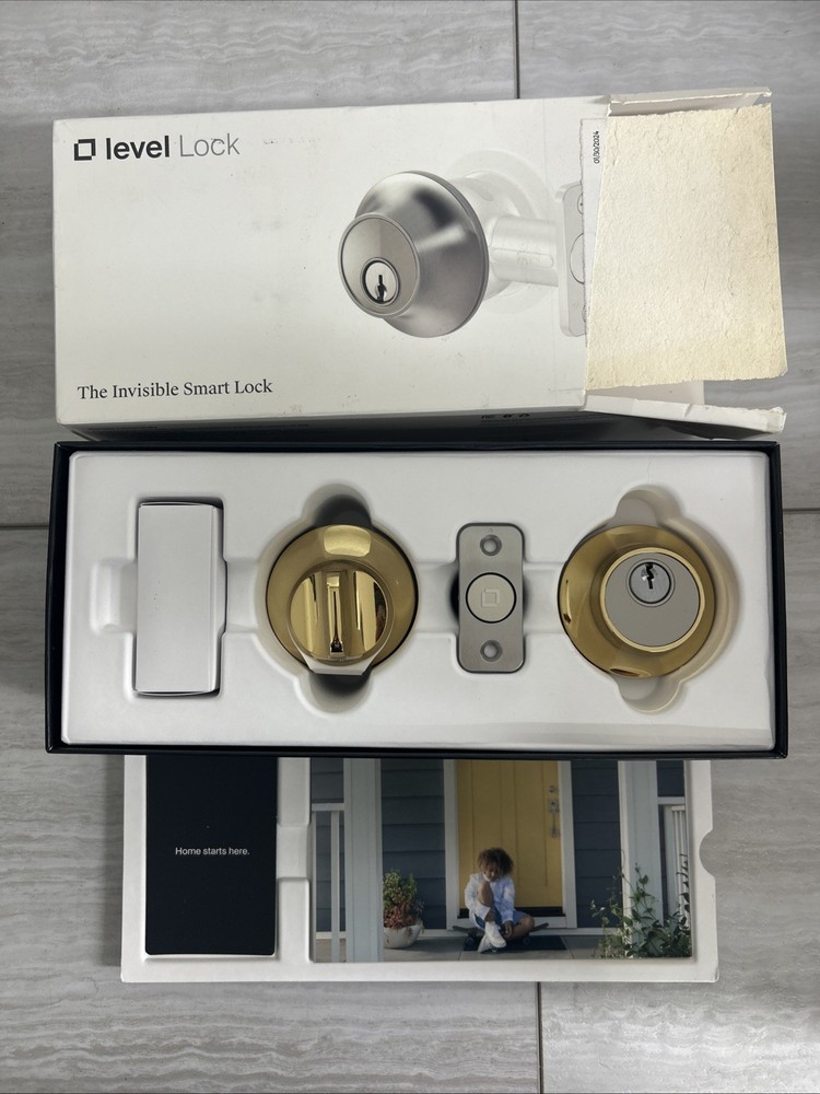 Level Lock Smart Lock, Model C3 C-E13U) Polished Brass Finish Open Box New