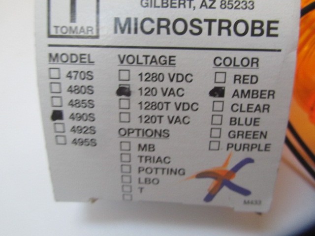 Tomar 490S Microstrobe 120 VAC Amber