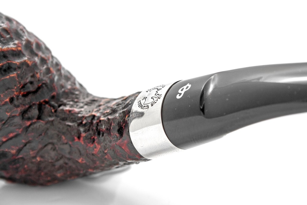 PETERSON "SHERLOCK HOLMES STRAND" 9MM BRIAR PIPE RUSTIC EGG HALFBENT