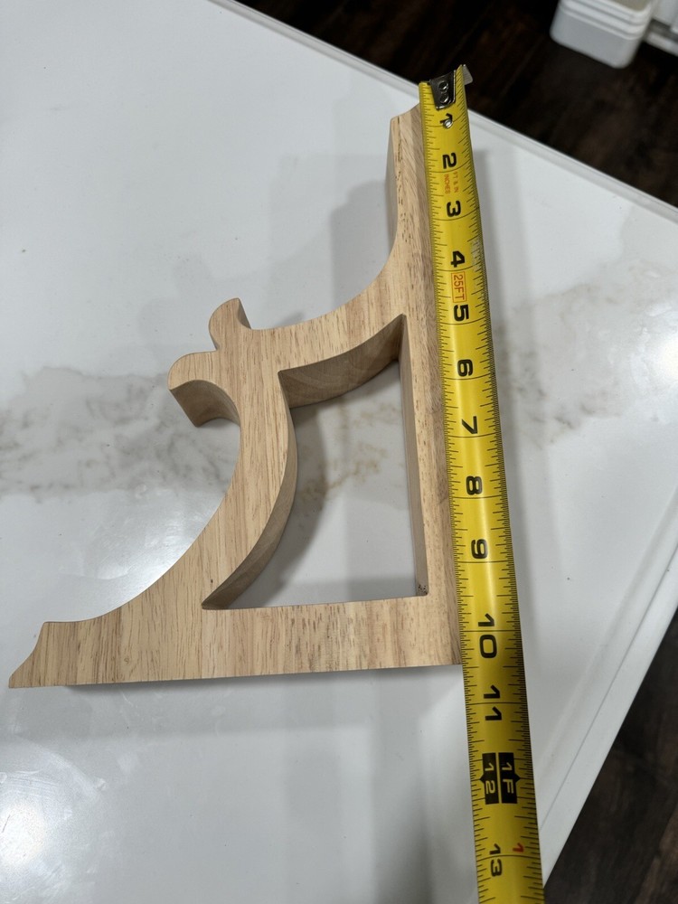 2 Solid Wood Bar Brackets Corbels