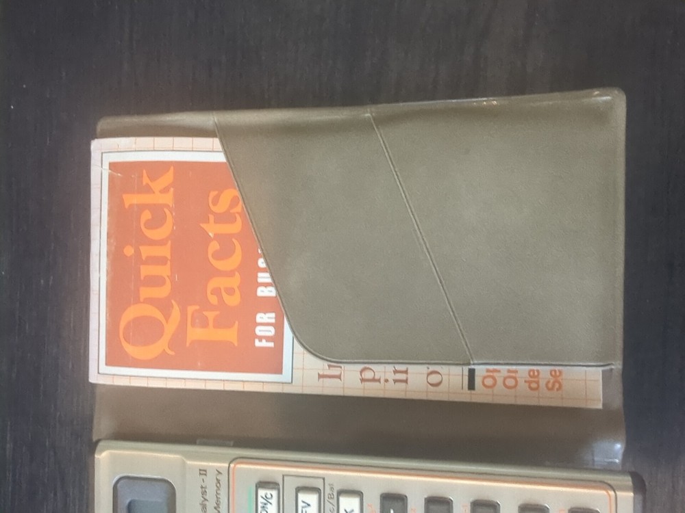 Vintage Texas Instruments TI Business Analyst - II Memory Calculator Manual