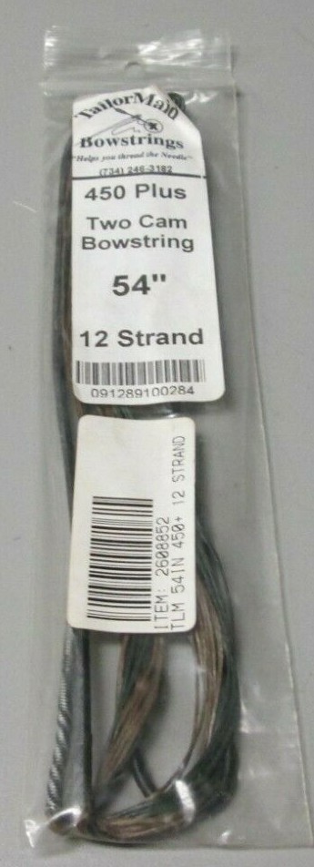 New TailorMaid Bowstring - 450 Plus - 2 Cam Bow String  54" (in) 12 Strand