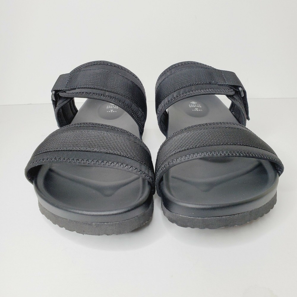 Call It Spring Trumann Vegan Men's 12 Black Double Strap Sandals