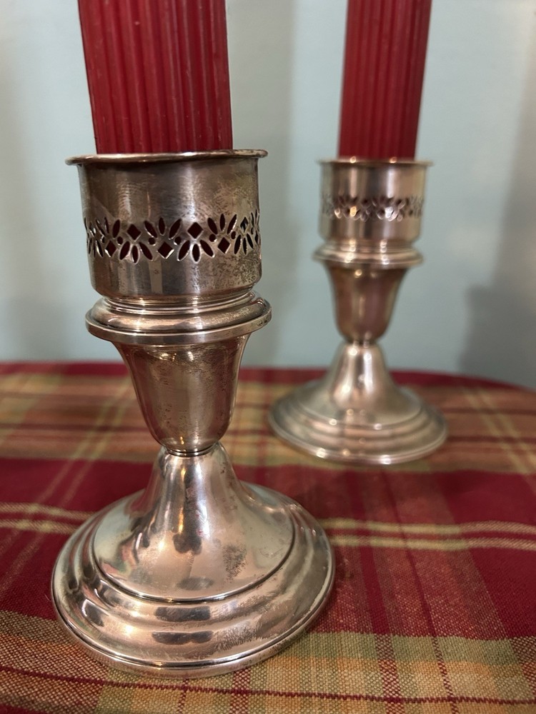 Gorham Silver Candle Holders