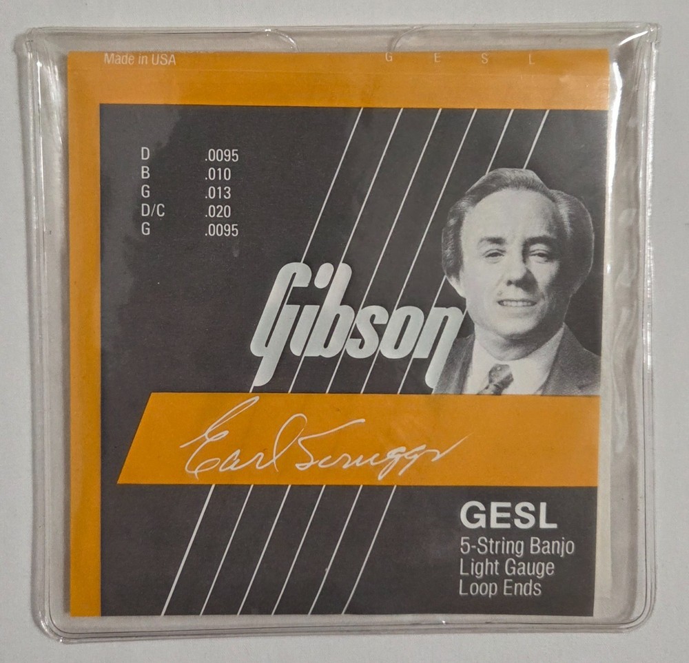 Gibson Earl Scruggs GESL 5-String Banjo Light Gauge Loop Ends 5 Strings
