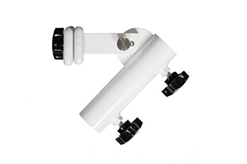 | Flagpole Accessory Holder | Attaches Directly to Patio or Deck Railing White