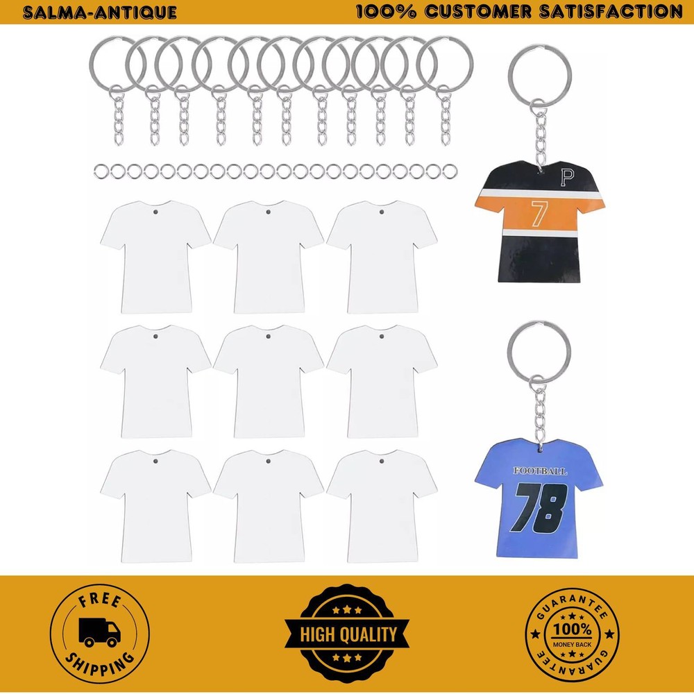 72Pcs Sublimation Keychain Blanks Bulk - Sublimation Blanks Keychain with White