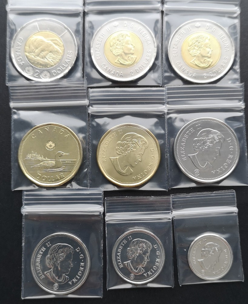 ***CANADA 2019 COMPLETE UNCIRCULATED COINS SET ***