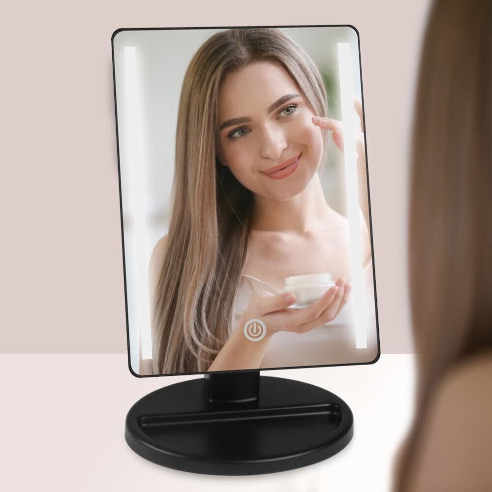 Lighted Makeup Mirror with Lights Vanity Makeup Mirror with Adjustable Bright...