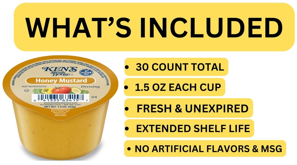 30 Count | Salad Dressing Dipping Sauce Portion Cups | Single Serve Packets