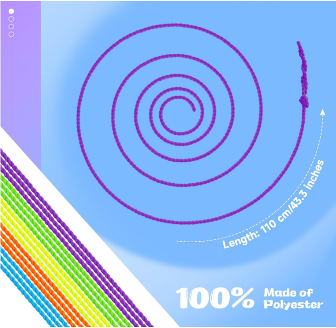 25 Pack Yoyo Strings - Professional Polyester Replacement Yoyo Strings for Re...