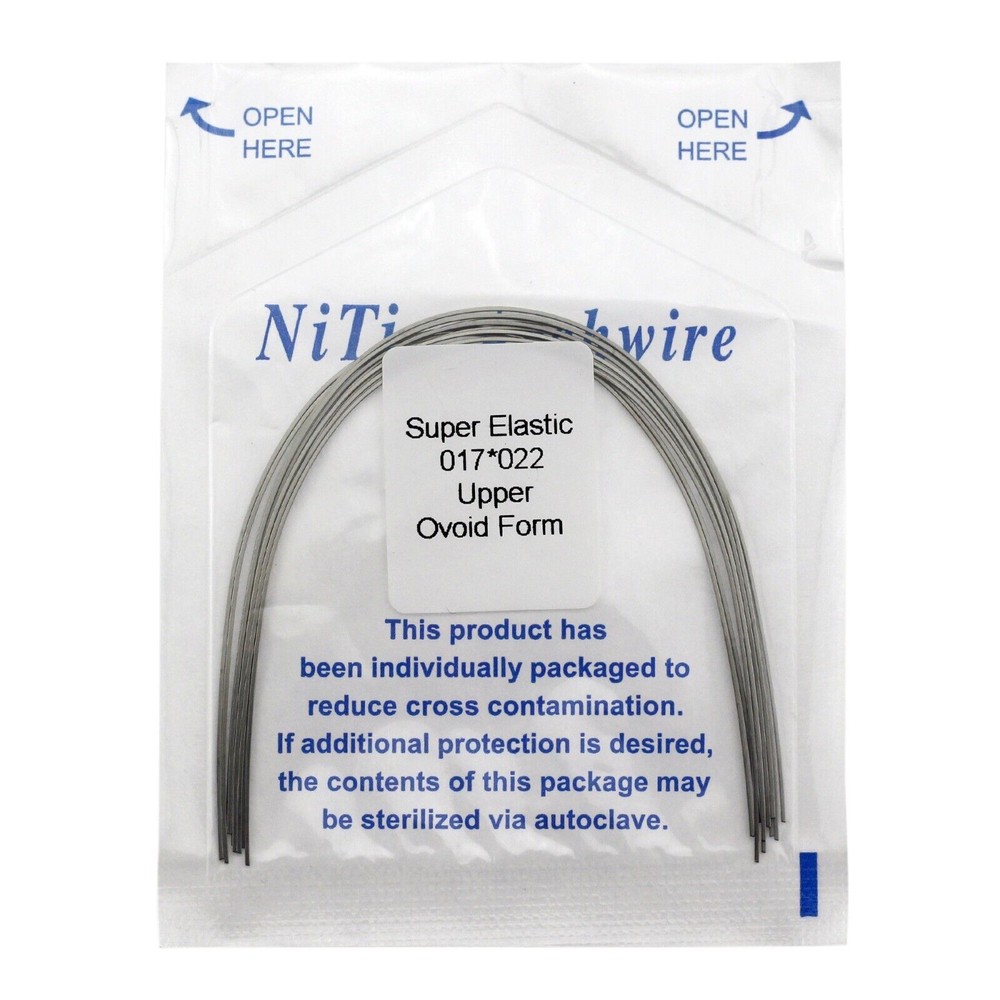 10 pcs/Pack Dental Orthodontic Super Elastic Niti Arch Wire Rectangular Nature