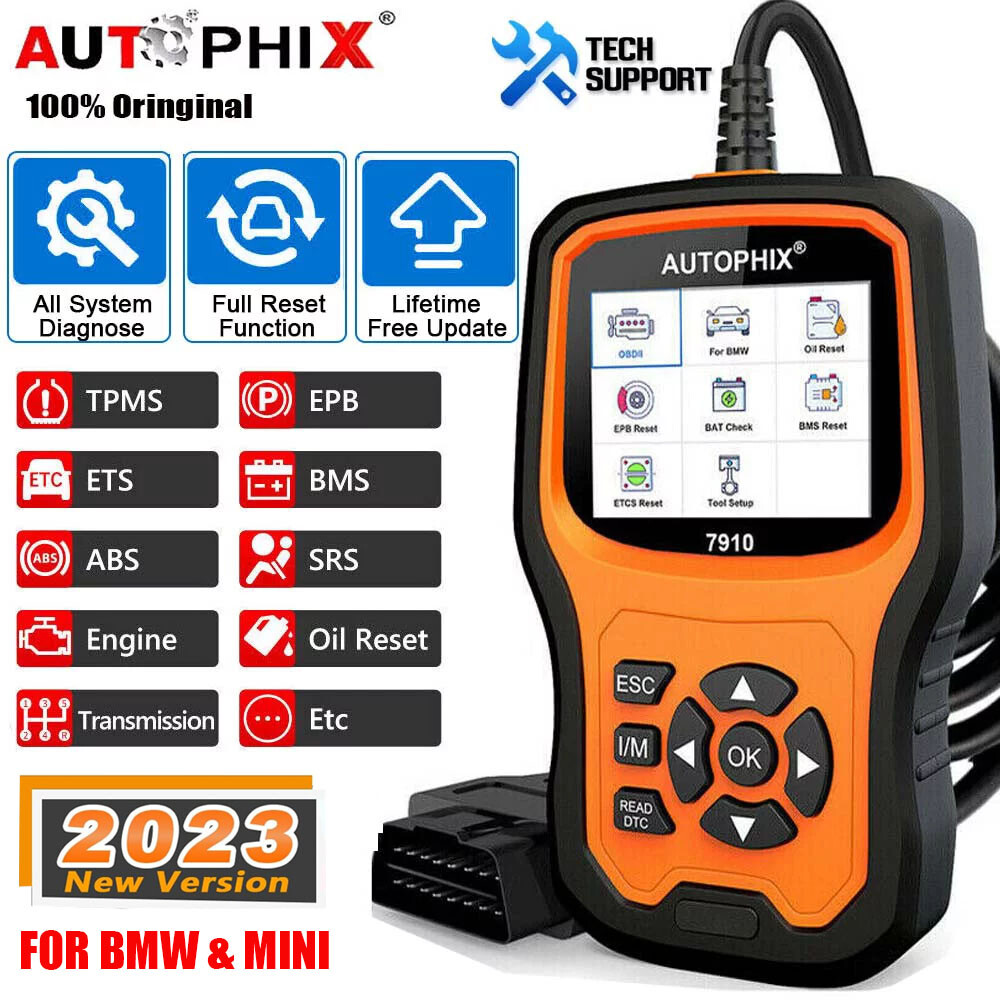 AUTOPHIX 7910 Elite Full System Diagnostic Tool For BMW OBD2 Scanner Code Reader