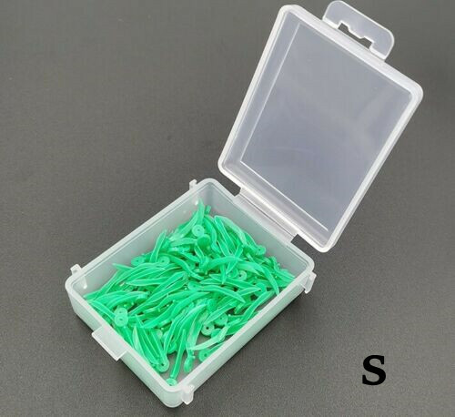 Dental Arc Shaped Plastic Wedges Concave Design Wedge with End Hole Tool