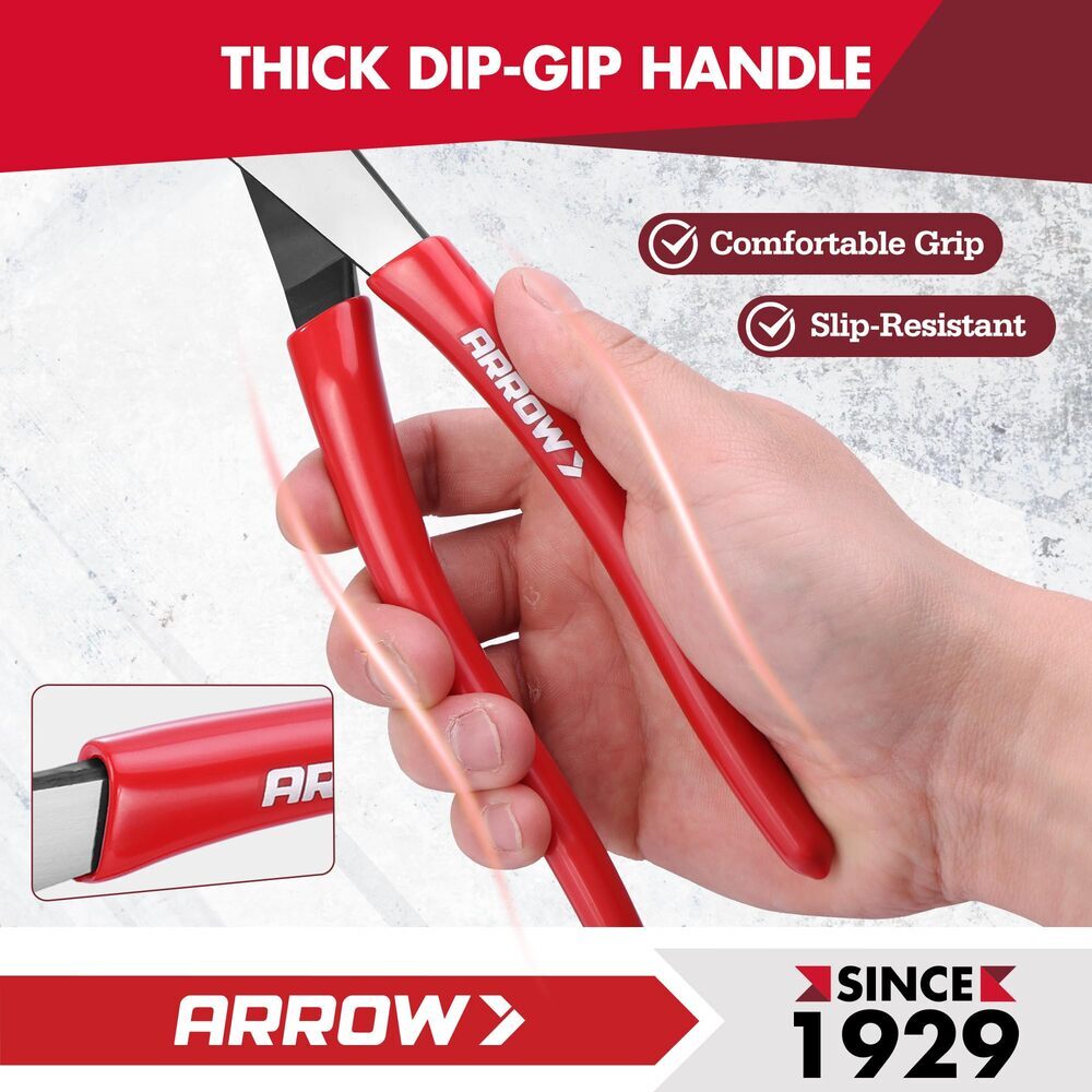 ARROW 9.5" Wire Crimper/Cutter Wire Crimping Tools Plier w/Thick Dip-Grip Handle