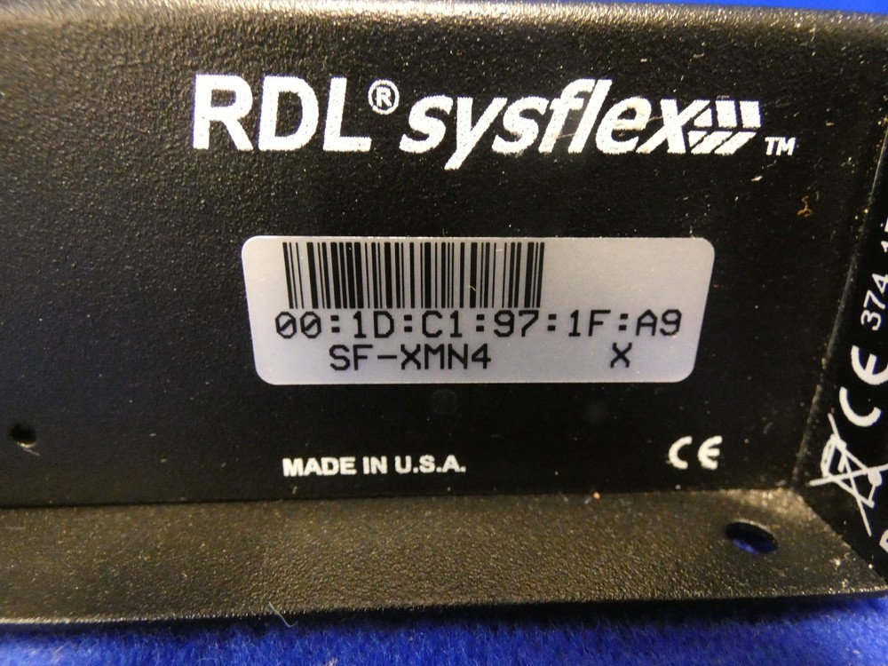 RDL SF-XMN4 Microphone to Network Interface w/ Dante PoE, 4 Input