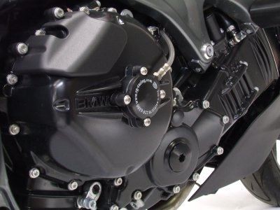 R&G Engine Case Sliders Black (Pair) BMW K1200R 2005 - 2008