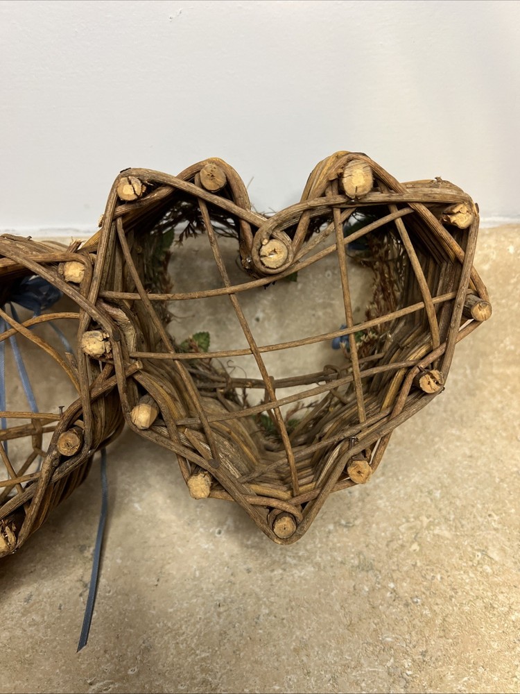 Cottage Core Handwoven Grapevine Hearts