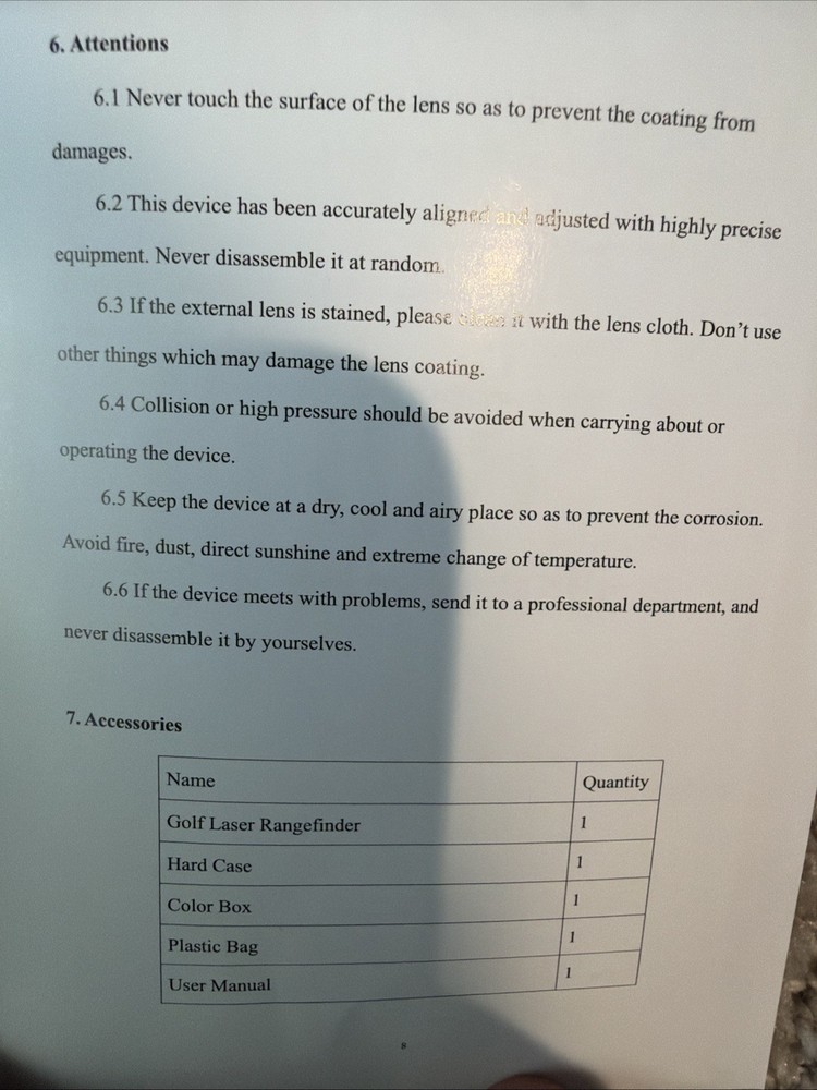 New- Doomsday Golf Premium Laser Range Finder