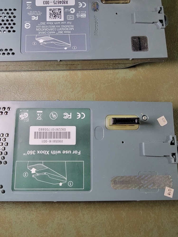 2 Microsoft Xbox 360 Hard Drive HDD Untested.