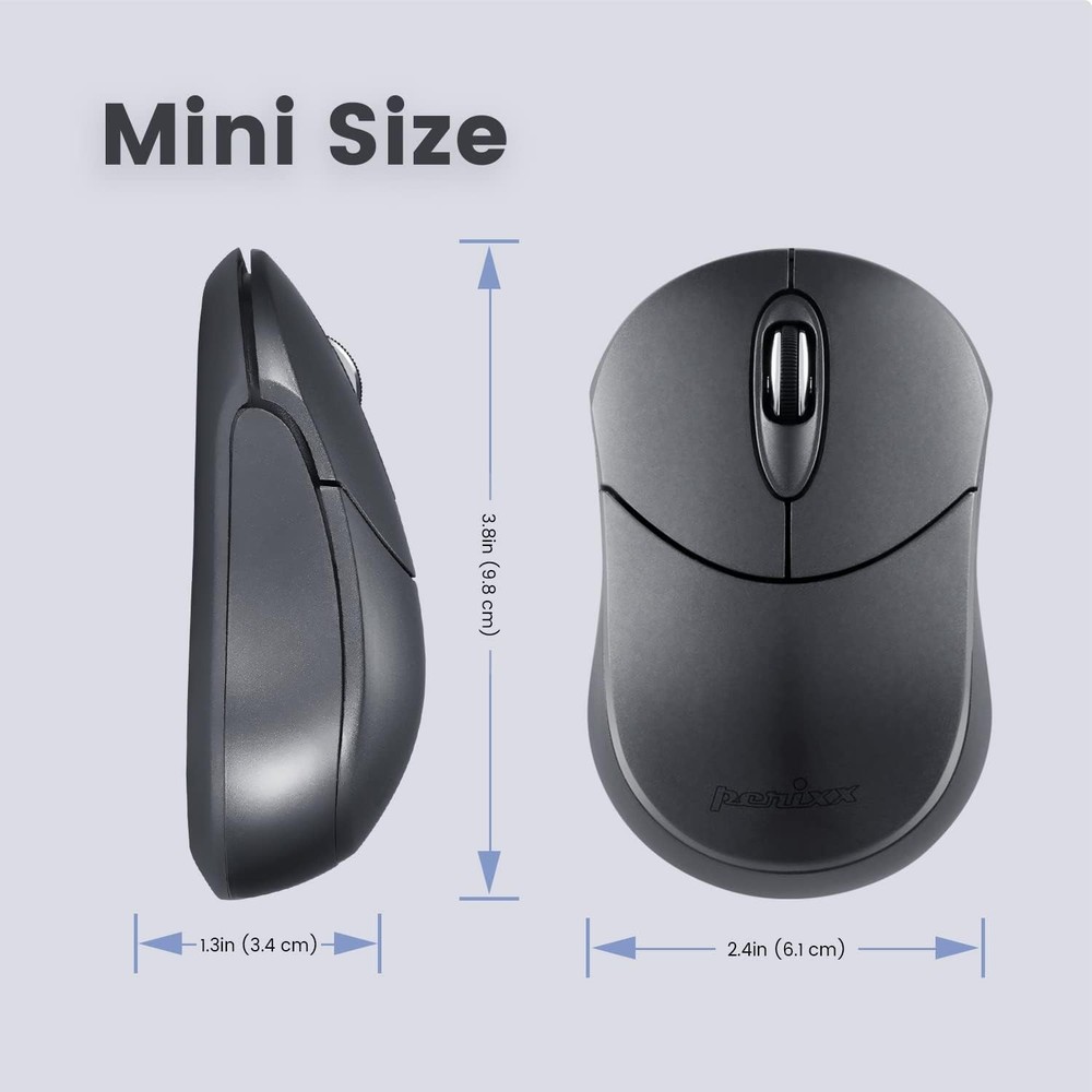 Ambidextrous Bluetooth Mouse with 1000 DPI - Portable Design for Modern Users