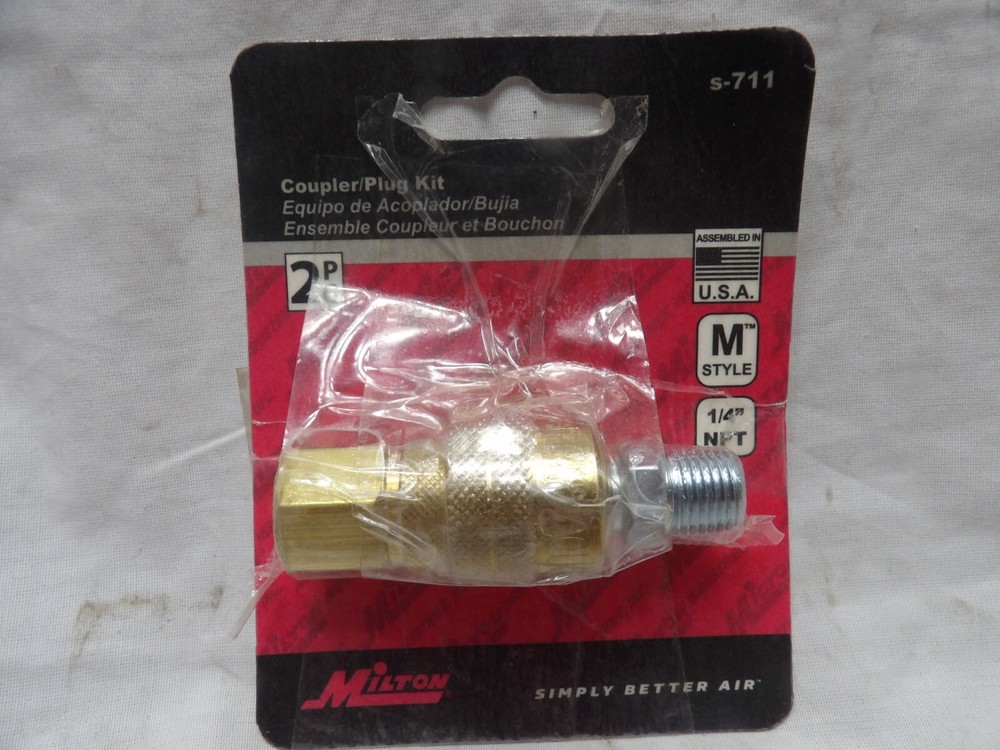 Milton s-711 Coupler Plug Kit 1/4" NPT