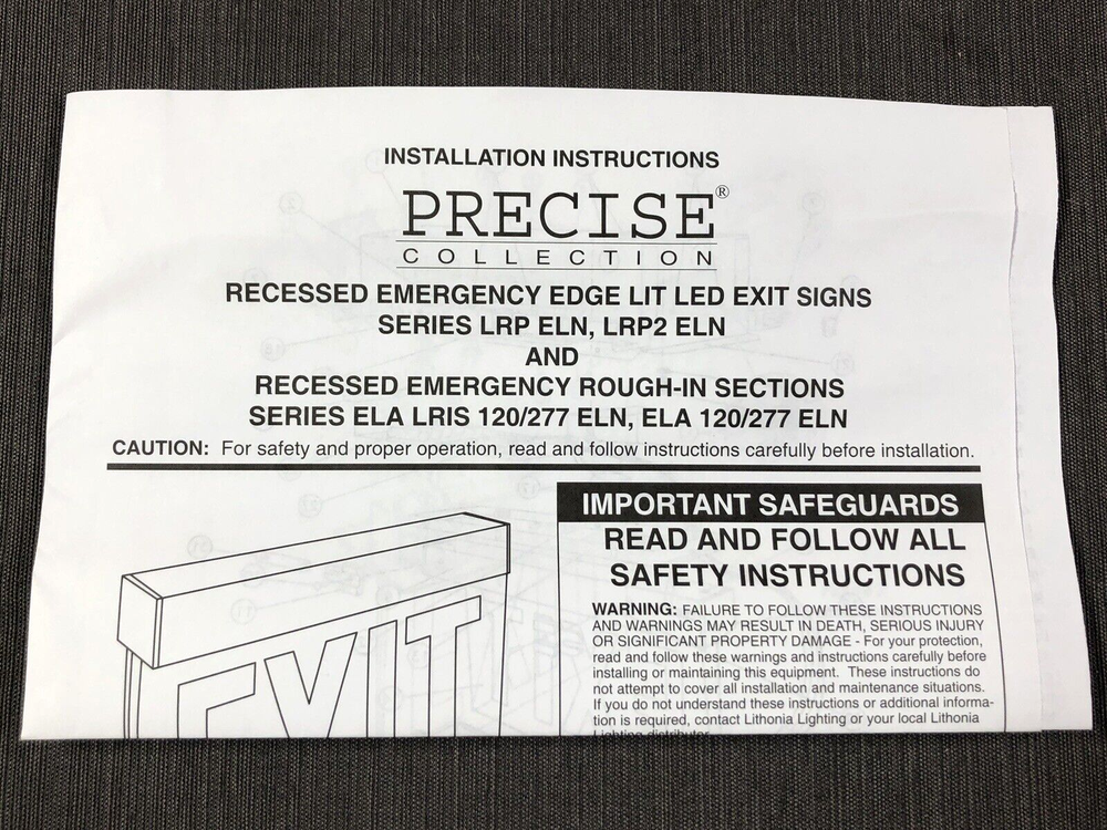 Lithonia ELPL018 LED Replacement Module - Series LRP Edge-Lit Exit Signs
