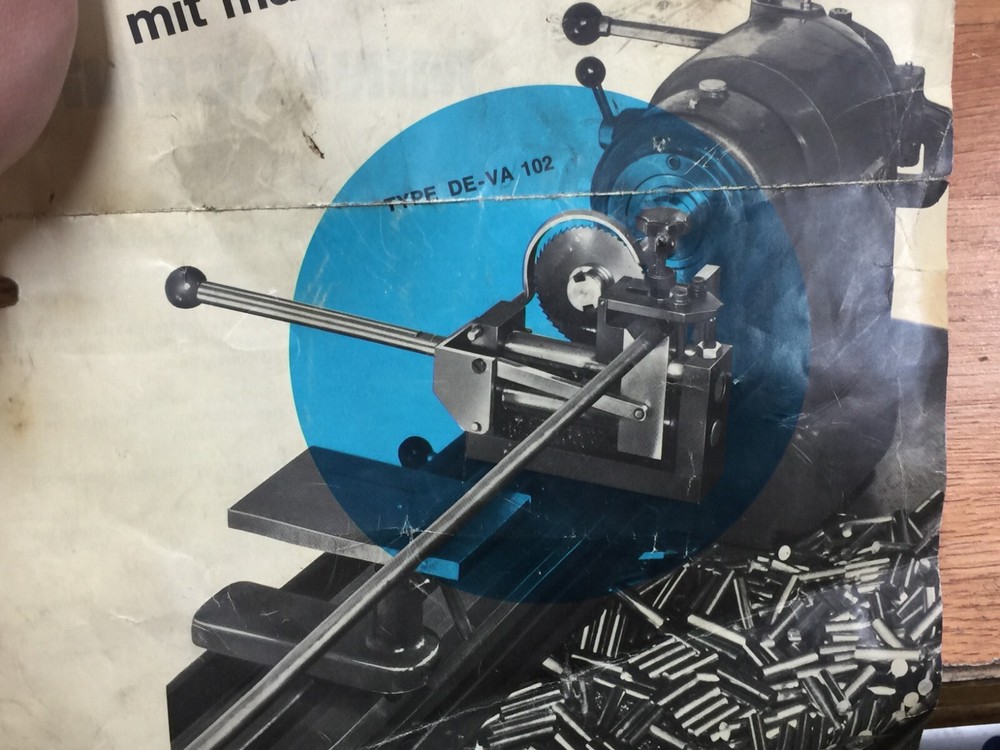 GERMAN MIN SCHNITT CUT OFF BLADE ATTACHMENT FOR LATHE