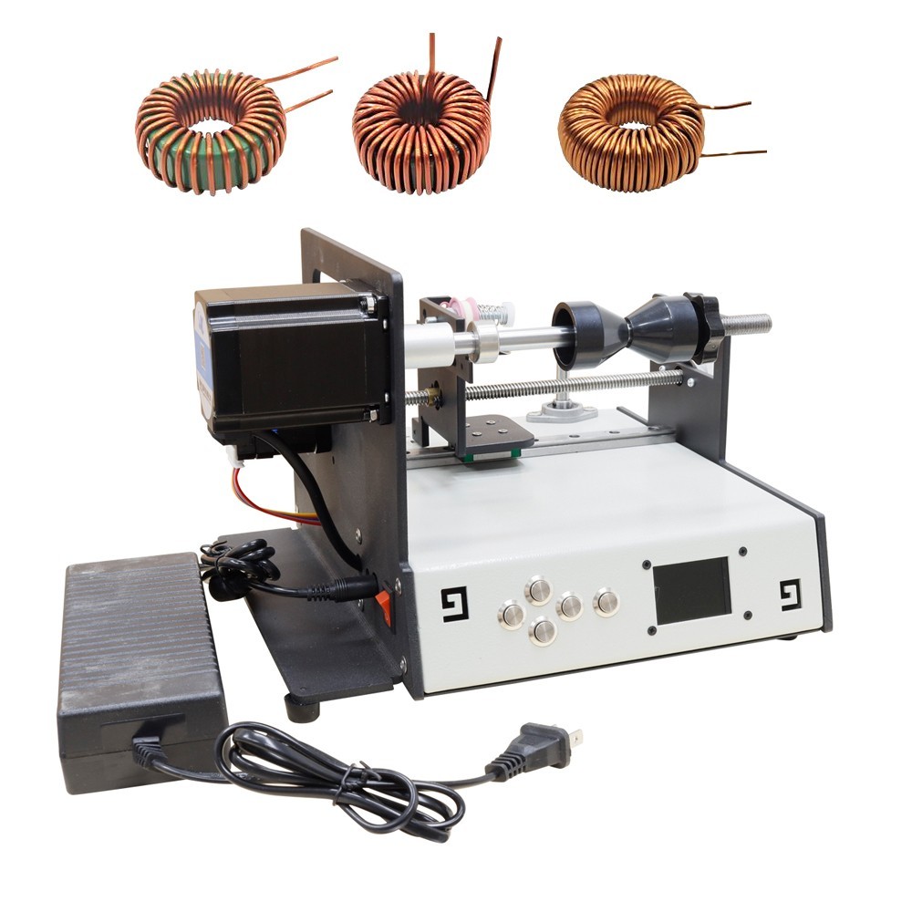 Automatic Wire Winding Machine 0.02mm-1.0mm Wire Arranging Adjustable Direction