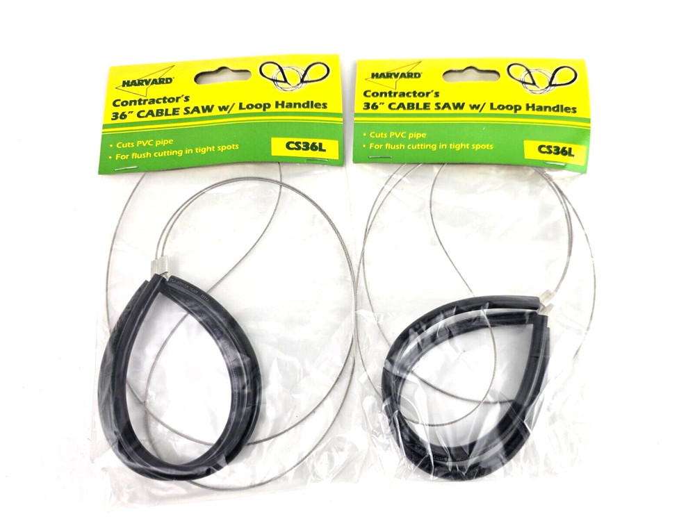 2pcs Harvard CS36L Cable Saw PVC ABS 36" Long Loop Handle