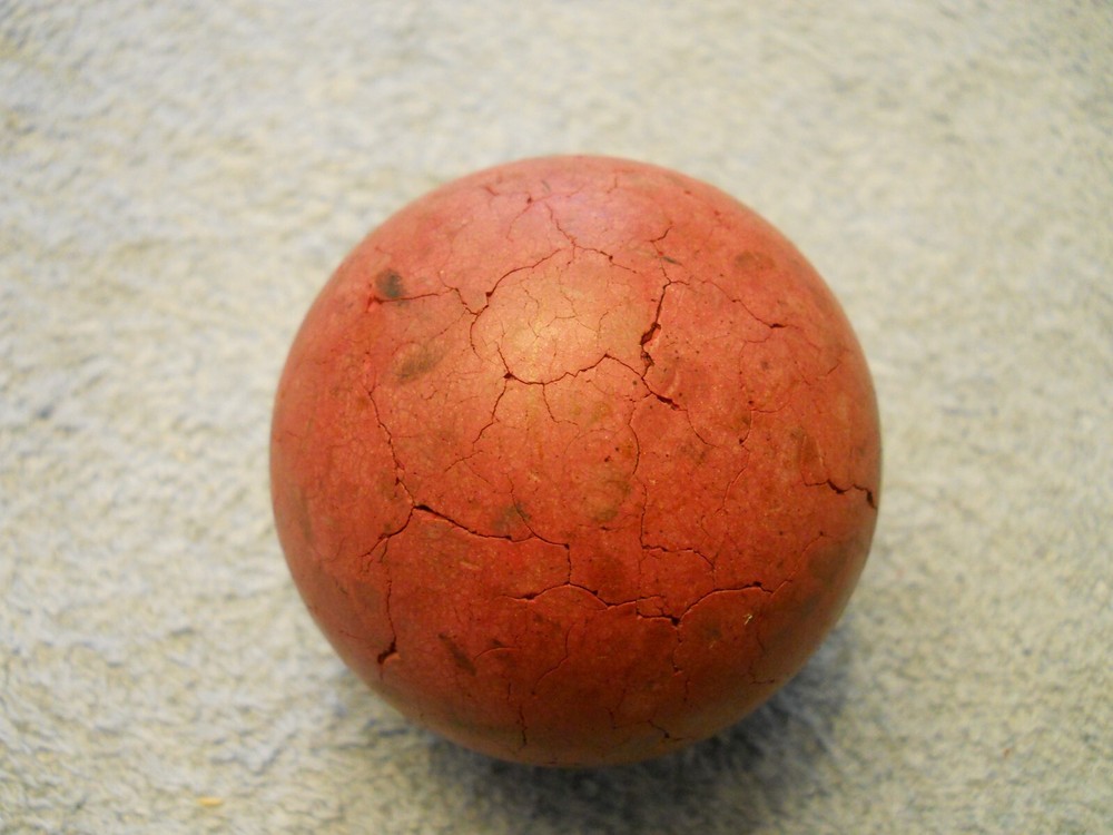 Vintage Clay Billiard Ball- #7