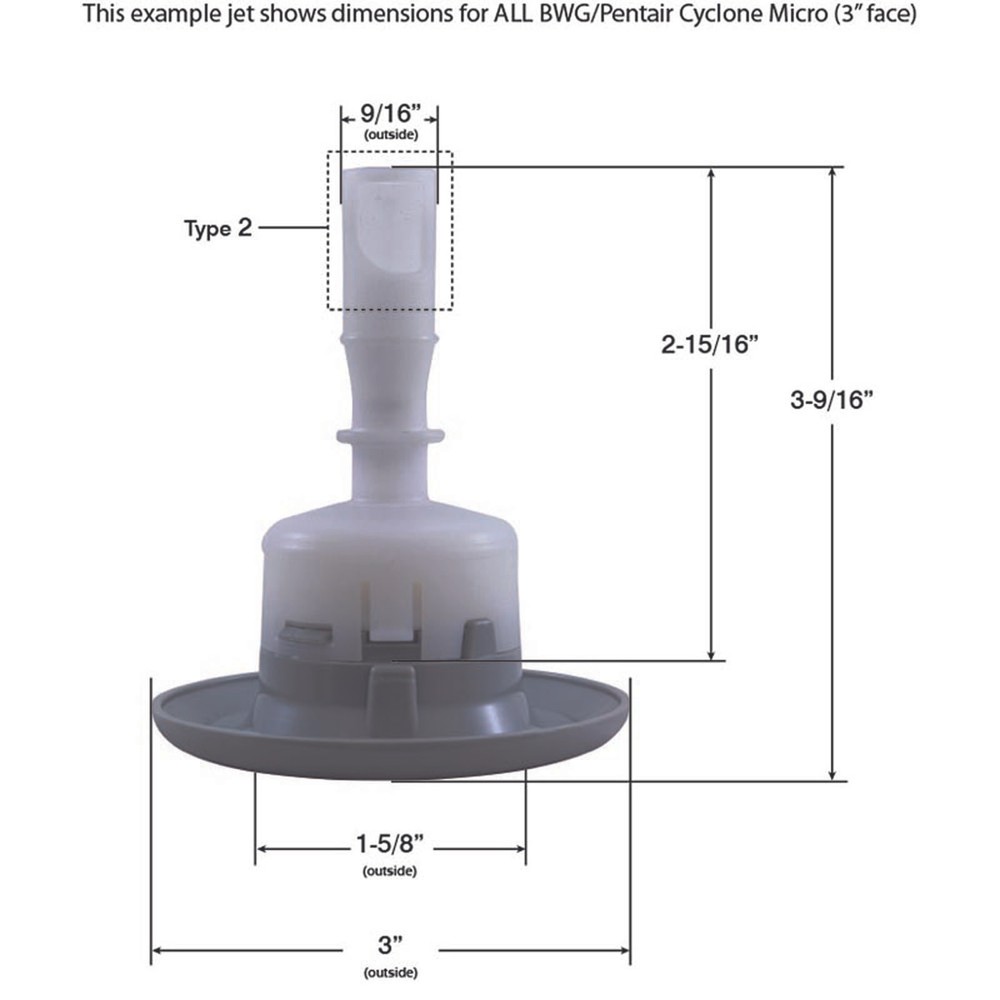Jet Intl, BWG Cyclone Micro, 3"fd, Dir, Txt, Silver