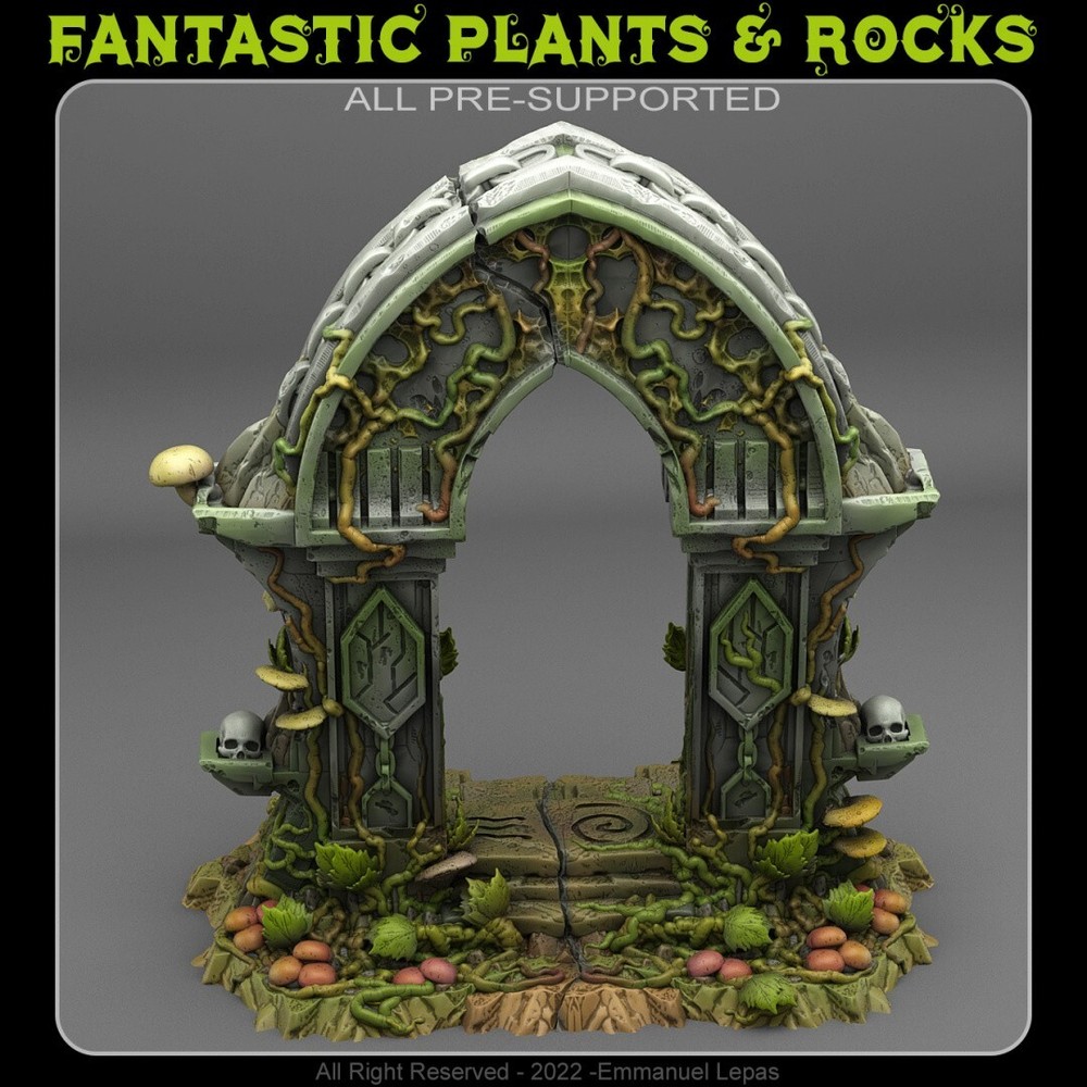 Magic Forest Gate 40k Legion Terrain Scenery Tabletop Miniatures 28mm