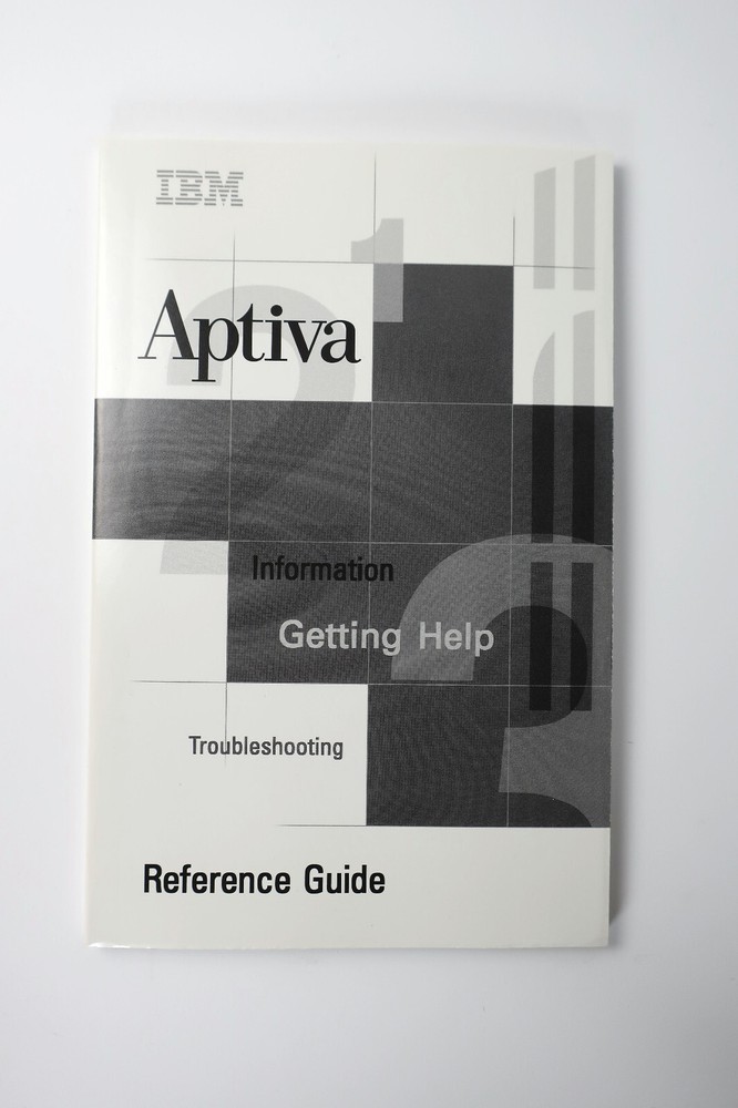 Vintage IBM Aptiva PC Reference Guide ~ Troubleshooting ~ Information ~ Help