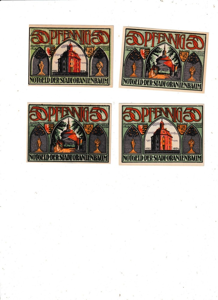 ORANIENBAUM  4  NOTES  1921
