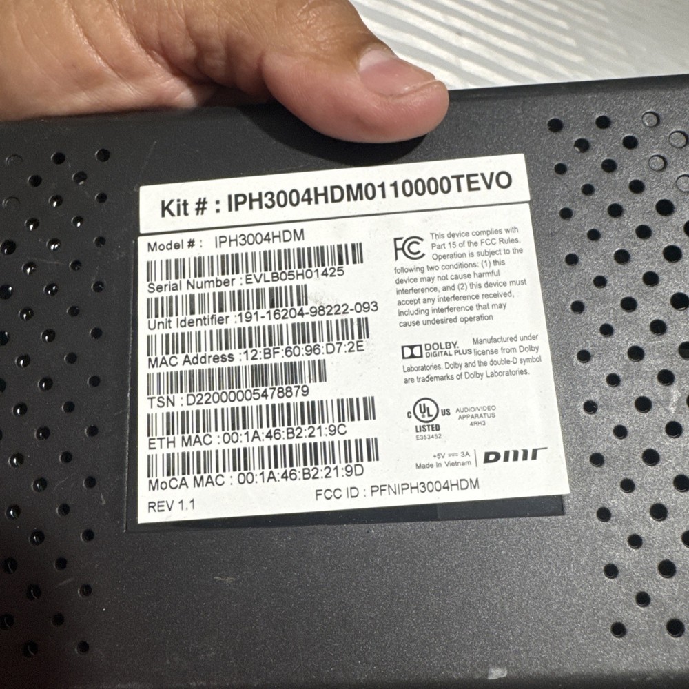 New Evolution Digital DMR IPH3004HDM Tivo Interface Set Top Box