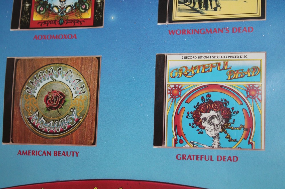 Grateful Dead Compact CD Collection 1987 Promotional Poster