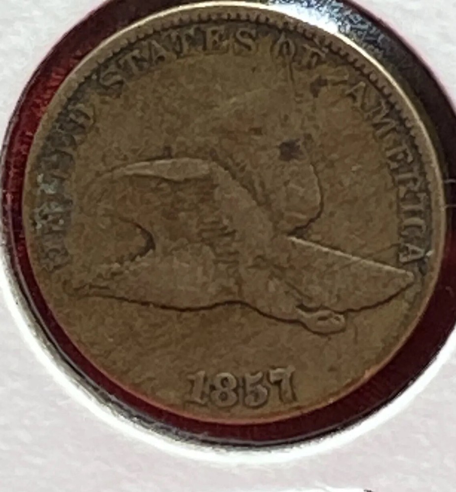 1857 Flying Eagle Cent Penny Circulated Condition