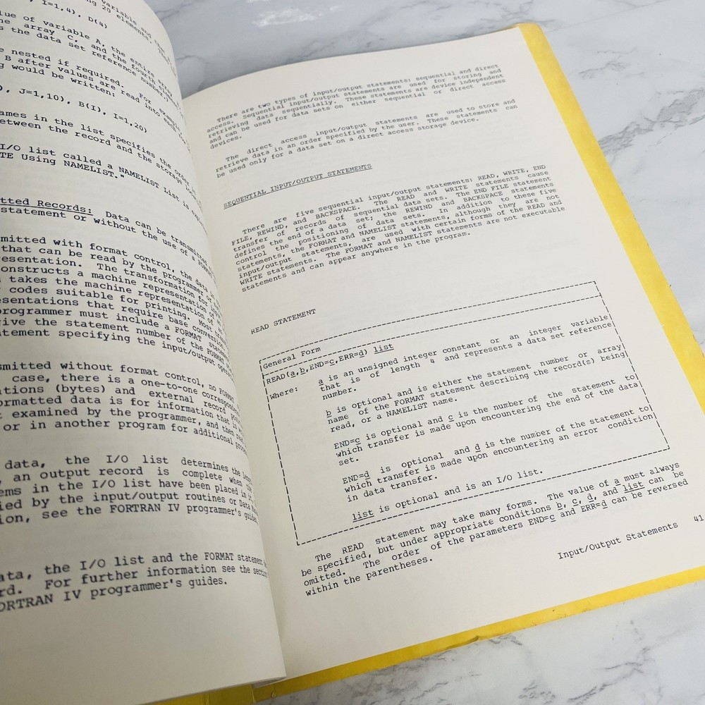 1966 IBM System 360 Reference Library Fortran IV Language Operating System Vtg