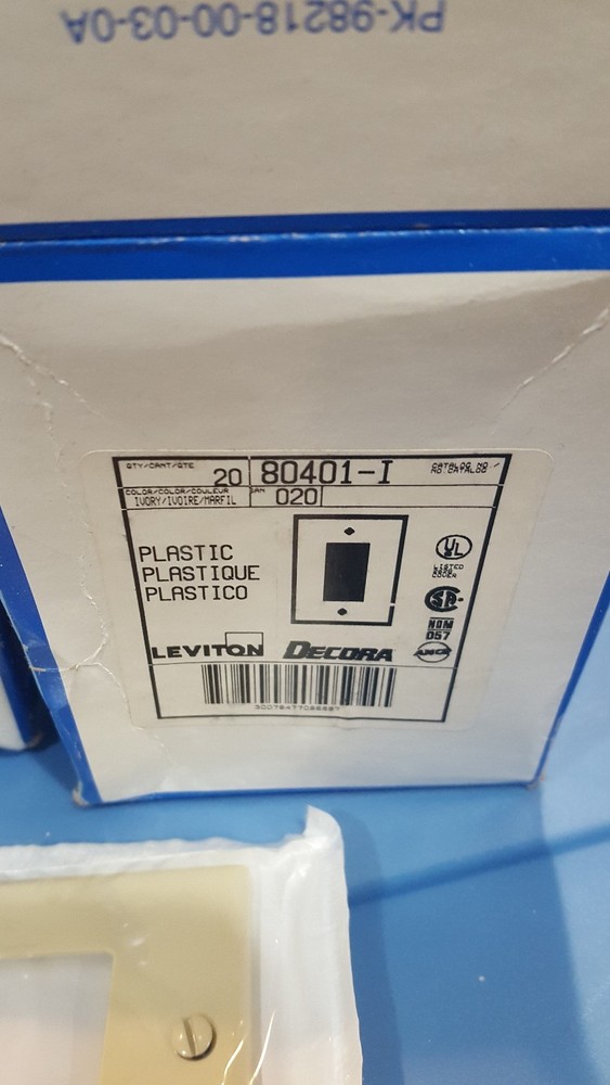 66 LEVITON DECORA WALLPLATES WALL PLATES 80401-I COVERS