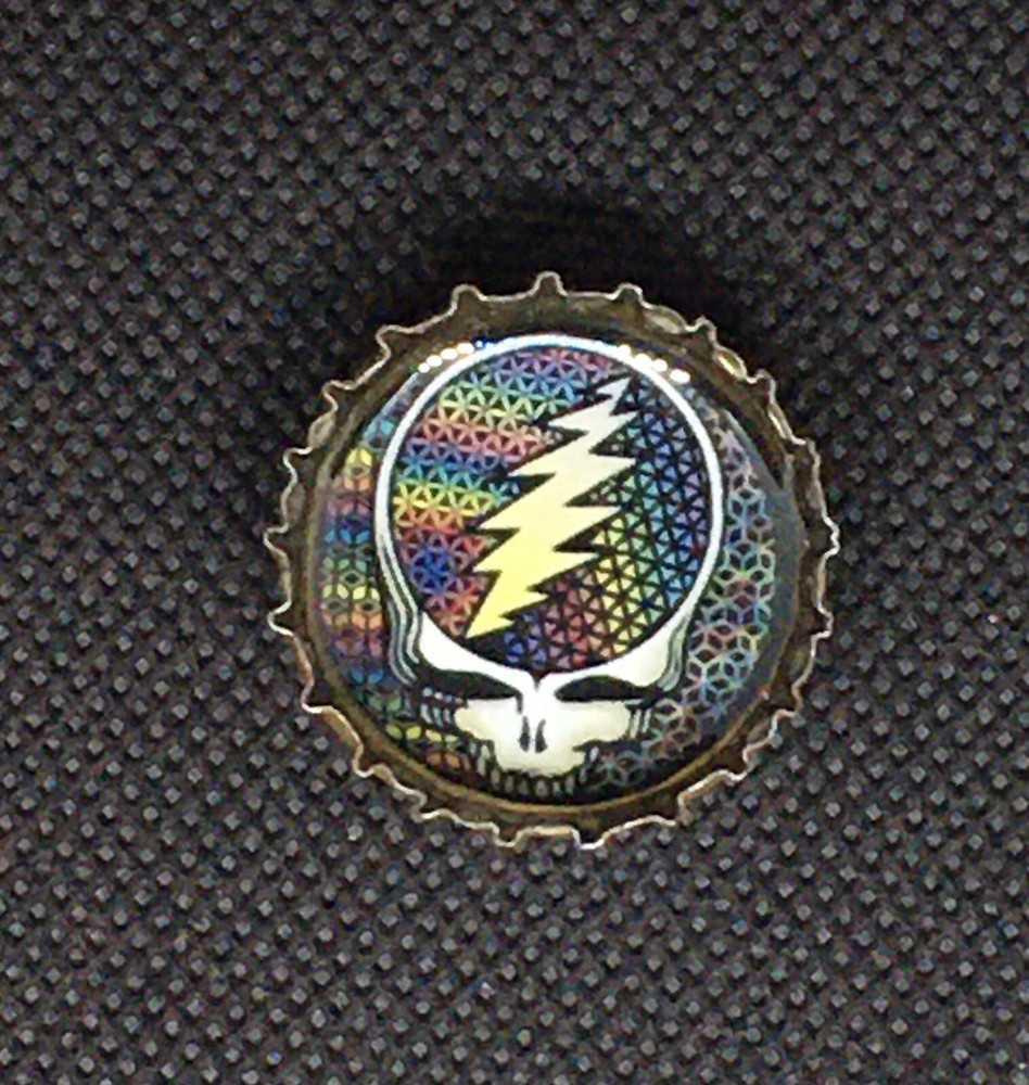 Grateful Dead Stealie Bottle Cap Magnet Set