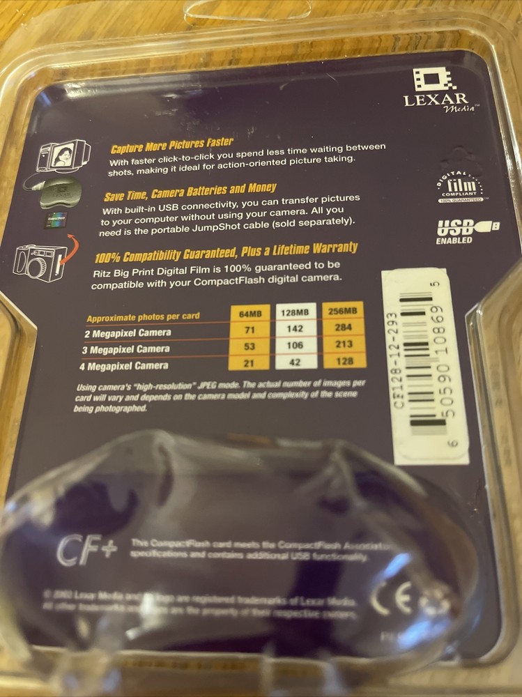 Lexar Media 128MB Starter Media Card Compactflash