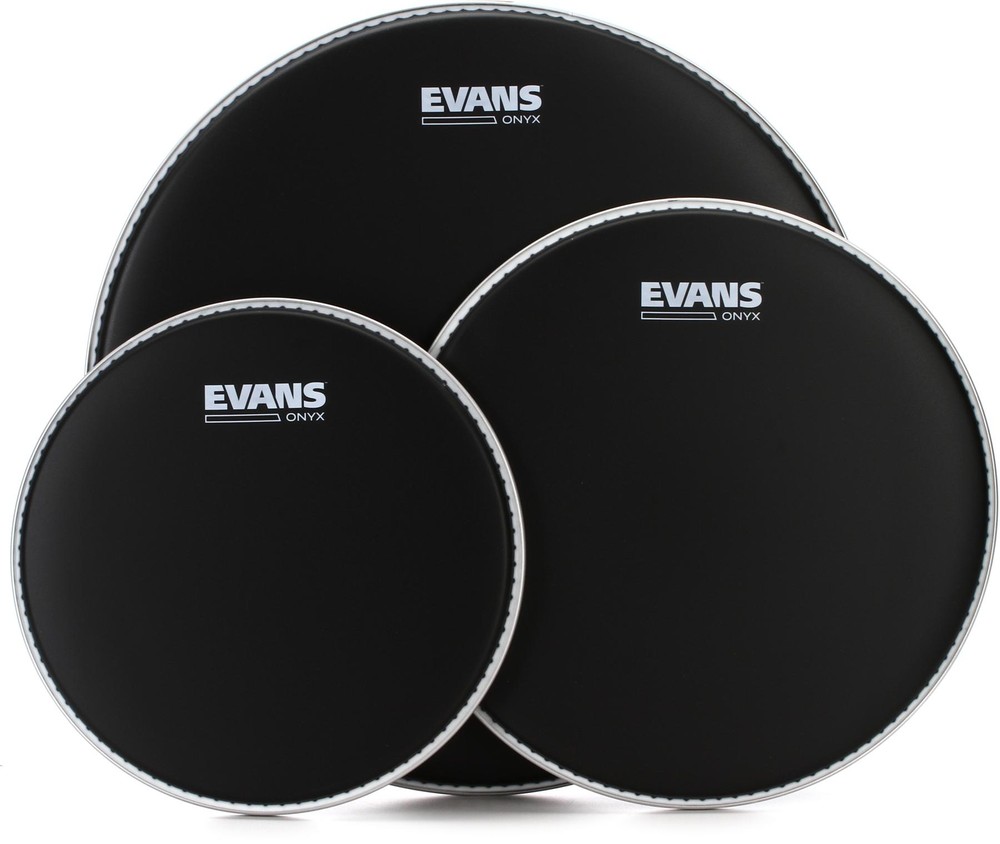 Evans Onyx Coated 3-piece Tom Pack - 10/12/16 inch