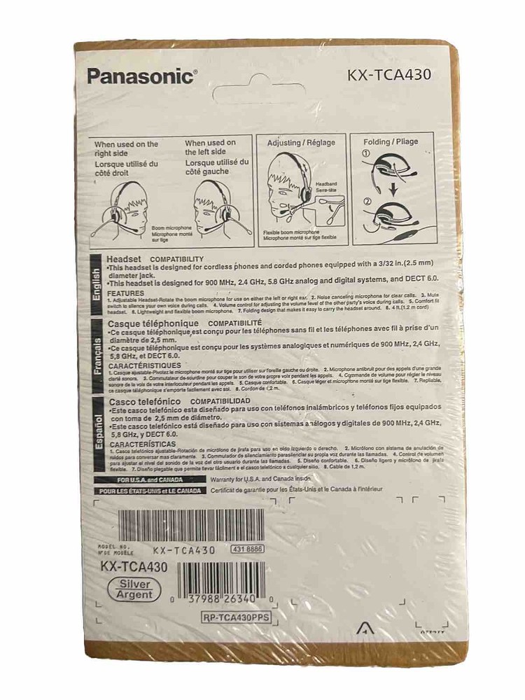 Panasonic Flexible Microphone Headset