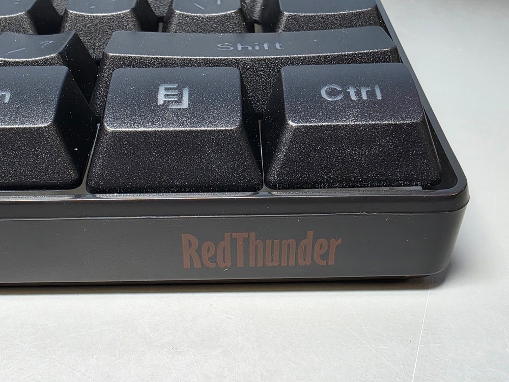 RedThunder K62 60% Wired Gaming Keyboard Mouse Combo -Black, RGB Backlights READ