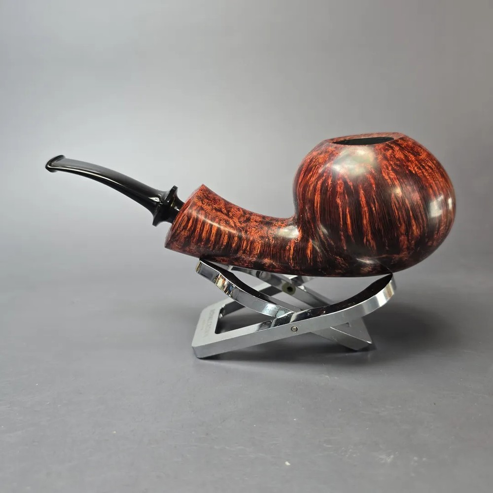 Wandi Riyadi Smooth Speeding Tomato Handmade Briar Pipe, New