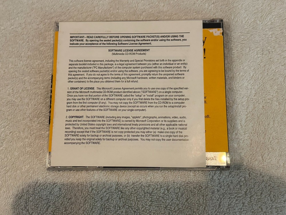 1993 Microsoft Golf PC Windows Compatible CD-ROM