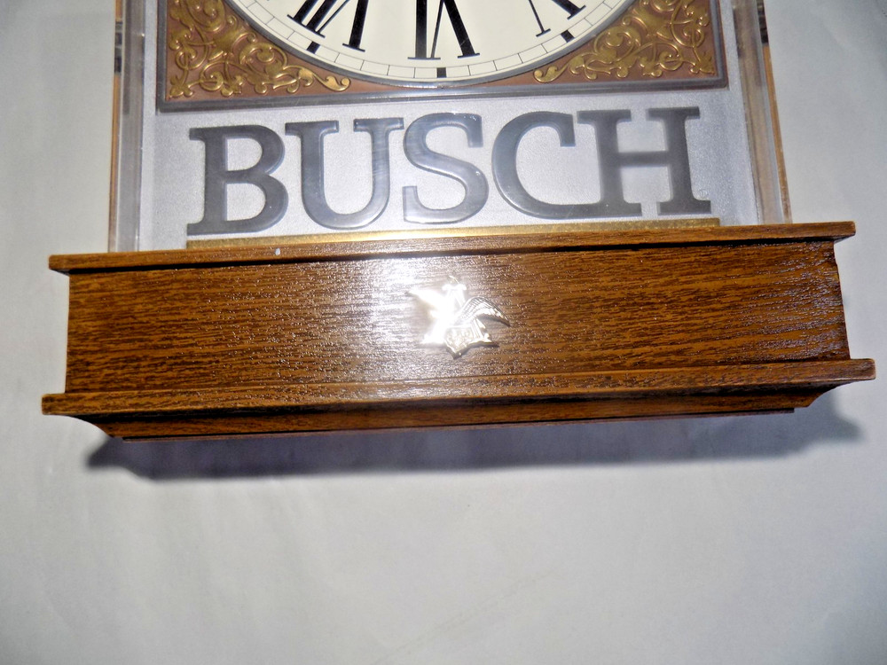 A++ Condition 18x12 Busch Beer Lighted Clock WORKING as intended