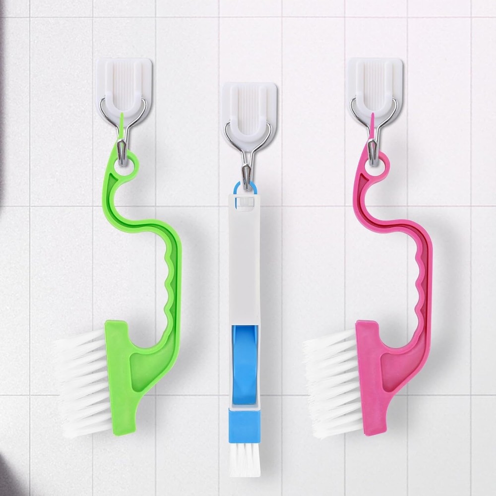 7Pcs Crevice Cleaning Brush, Multifunctional Window Track Cleaning Tools and Win